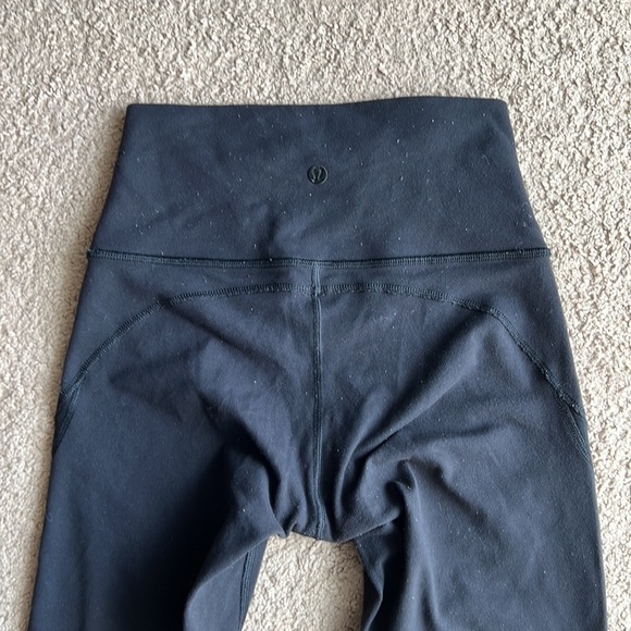 Lululemon Black Mesh Tight Paneled Leggings - Picture 4 of 8